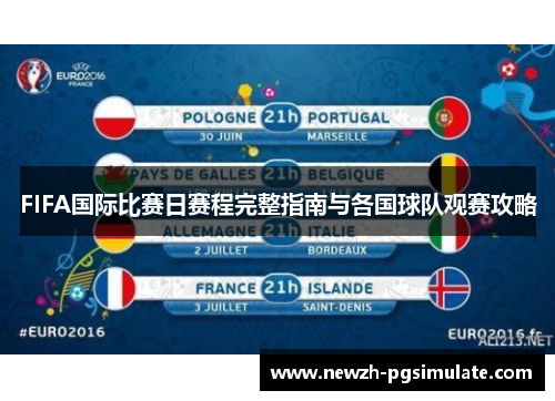 FIFA国际比赛日赛程完整指南与各国球队观赛攻略
